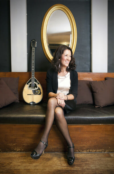 Victoria Hislop photographed at As Greek as it Gets in Earls Court © adrianlourie